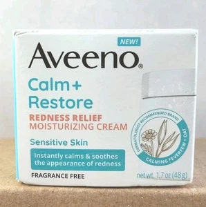 Aveeno Calm + Restore Redness Relief Moisturizing CREAM, Fragrance-Free, 1.7 oz - Picture 1 of 5
