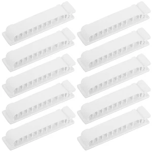 10 Pcs Selbstklebende Kabelklemme Mann Kabel-Wandclips Kabelhalter - Afbeelding 1 van 12