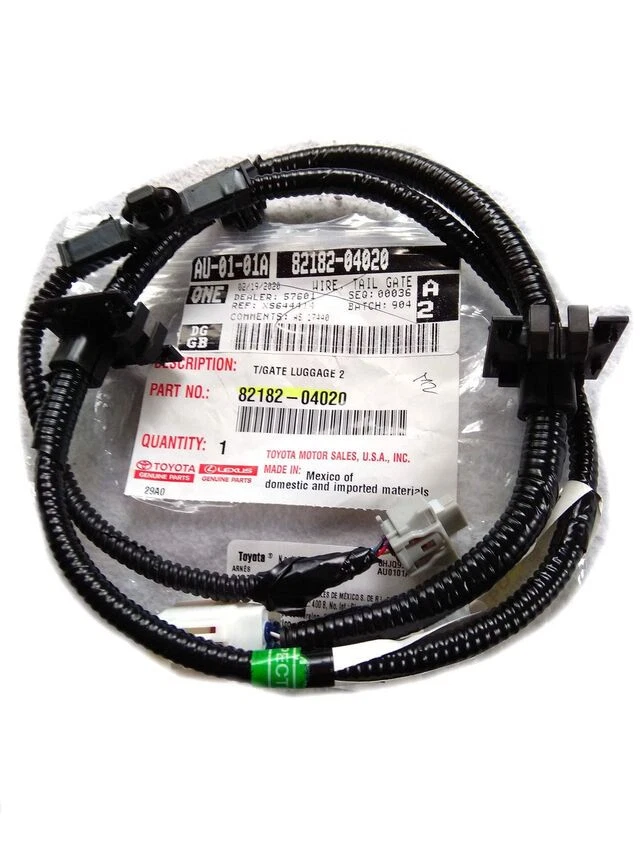 Genuine Toyota 2016-2019 Tacoma Rear Tailgate Camera Wire Harness 82182-04020 - Image 1 of 1