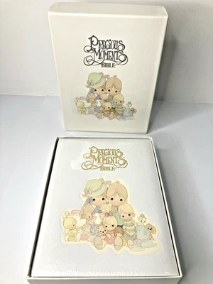 Precious Moments Bible Family Edition Leather NKJV Red Letter Gilded In Box ~NEW - Image 1 of 4