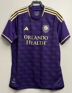 Adidas Orlando City SC Authentic Soccer Home Jersey Mens Size Small S IC9626 New - Picture 1 of 11