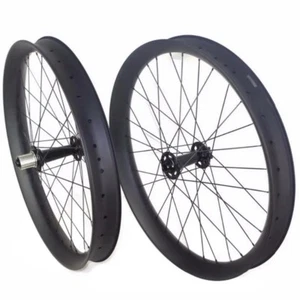 26ER Carbon Fiber Tubeless Bike Wheelset Snow Fat Tire Bicycle Wheels XD 32 Hole - Picture 1 of 17