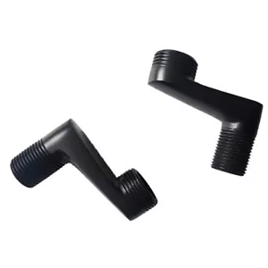 2 Pcs Black Brass Clawfoot Bath Tub Faucet Adjustable Adapter Swing Arms eba180 - Picture 1 of 6