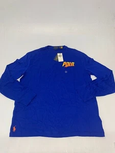New Polo Ralph Lauren Sweatshirt Blue M Men's A56 $75 - Picture 1 of 11