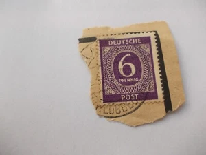 6 peniques, RFA, sello - Imagen 1 de 1