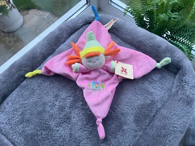 Nici Payaso Bebé Edredón Bebé Blankie Manta Rosa Doudou Sonajero Suave Nuevo 💖 Foto 1 de 4