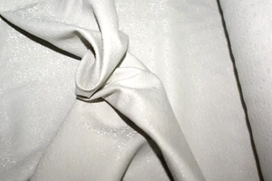 FLORAL EMBOSSED Light Grey Suiting Fabric, Give, 140cm Wide Per Metre - Picture 1 of 4