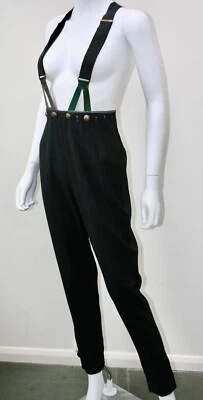 Tirantes/suspensores Jean Paul Gaultier de lana negros vintage años 90 talla XS 6 Foto 1 de 4