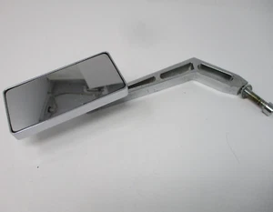 Weekend Warrior Rectangular Motorcycle Mirror with Slotted Stem LEFT 1901-0014 - Picture 1 of 9