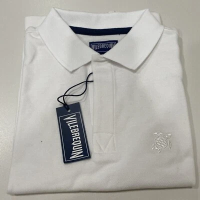 VILEBREQUIN HOMBRE ALGODÓN ORGÁNICO PIQUÉ POLO SÓLIDO Blanco 8 Foto 1 de 4