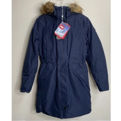 Parka de piel sintética Helly Hansen azul marino Alva 2.0 talla XS nueva con etiquetas Foto 1 de 4