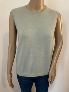 ANNE KLEIN 100% cashmere sleeveless sweater - Picture 1 of 4