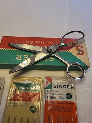 singer pinking shears Scissors C807 Made In Brazil Exellent Shape Come With 3... - Image 1 of 4