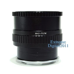 Macro Lens Adapter Focus Helicoid Tube for M42 Screw Lens to Fuji X FX Camera - Picture 1 of 5