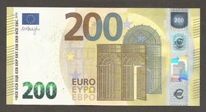 Unione Europea - Francia 200 Euro 2019, UNC; BNB-B112u3; Draghi; "UC"; "U005F4" - Foto 1 di 2