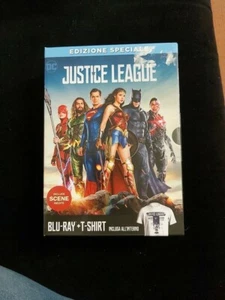 JUSTICE LEAGUE edizione speciale blu ray + T-SHIRT NUOVO SIGILLATO taglia L - Imagen 1 de 3