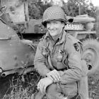 WW2 WWII Photo 101st Airborne Soldier with Jeep US Army World War Two / 1740