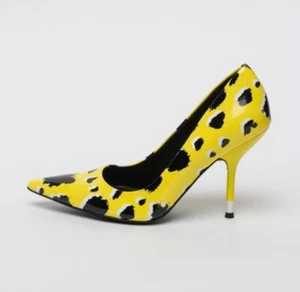 Calvin Klein Damen Stiletto Heels Aliyah Gelb Lackleder 39 UK 6 UVP 130€ - Bild 1 von 6