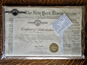 26. Juni 1932 Geburtstag Historisches Zeitungsarchiv New York Times 10 Cent Echtheitszertifikat - Bild 1 von 6