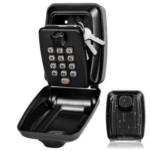 Password Key Lock Box Waterproof 12-Digit Combination Key Safe Metal Key Storage - Picture 1 of 11