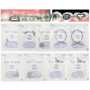 Dental Orthodontic Niti Closed Open Coil Spring Arch Wires 010 012 6mm 9mm 180mm - Picture 1 of 45
