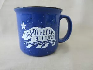 Saddleback Church Lake Forest CA Blue Ceramic Coffee Mug 11 Oz Rick Warren - Picture 1 of 5