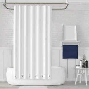 2-Pack Light Magnetic Mildew Water Resistant Plastic Vinyl Shower Curtains Liner - Picture 1 of 19
