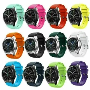 For Samsung Gear Watch 46mm SM-R800 Silicone Wrist Watch Band Strap Replacement - Picture 1 of 24