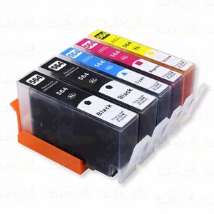 5 PK 564XL Ink for HP B8558 C5300 6510 6520 5510 7515 7520 7510 7525 - Picture 1 of 1