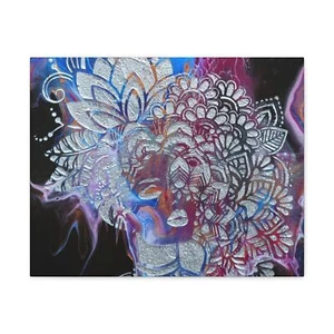 Canvas Gallery Wrap hand painted reproduction print from acrylic wall painting  - Picture 1 of 25