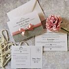 Sample Only Glamour Wedding Invitation Pack With Rsvp Card, Money Poem, Envelope