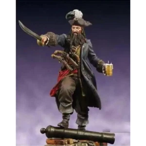 Kit Modelo Resina 1/24 75mm Barbanegra Pirata Sin Pintar - Imagen 1 de 1