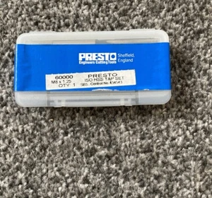 Presto 3-teiliges M8 metrisches Handhahn-Set HSS enthält Kegel, zweite & Steckerhähne brandneu - Bild 1 von 7