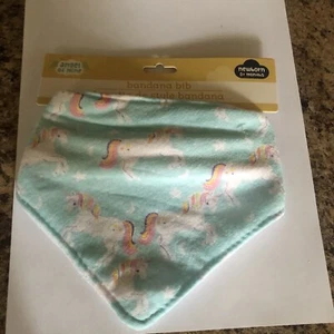 Babyking Bandana Bib 0+ Months White with Animals One Size - Picture 1 of 5