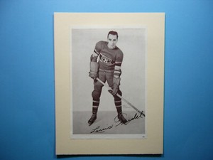 1935/40 CROWN BRAND NHL HOCKEY PHOTO #156 LOUIS TRUDEL SHARP+ MONTREAL CANADIENS