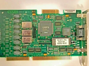VINTAGE 8 CHIP WANG LABS CHIPS F82C452 CHIPSET 256K 16-BIT ISA VGA CARD MXB109 - Picture 1 of 4