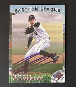 TIM ALDERSON SIGNED 2009 Connecticut Defenders / Giants Auto CARD ~ AUTHENTIC - Picture 1 of 2