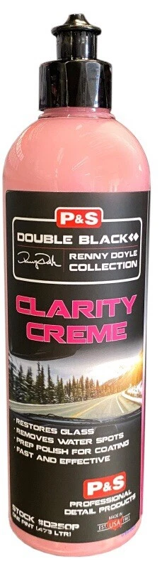 P&S Clarity Crema Esmalte Vidrio 16oz ¡Eliminador de Manchas de Agua! Colección Doble Negro Foto 1 de 1
