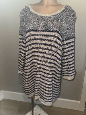 Suéter de jean cómodo para mujer Coldwater Creek 2X 20-22 Foto 1 de 4