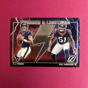 CJ Stroud / Will Anderson Jr  2023 Zenith Thunder And Lightning Rookie RC Texans - Picture 1 of 6