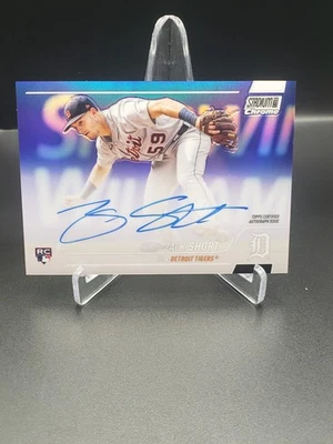 2022 Topps Stadium Club Chrome - Autographs Zack Short #SCCUA-ZS (AU, RC) - Image 1 of 2