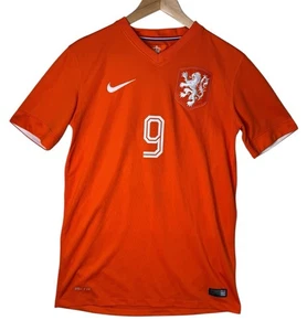 Nike KNVB Holland Netherlands V. Persie #9 Home Stadium Soccer Jersey Mens Small - Picture 1 of 11
