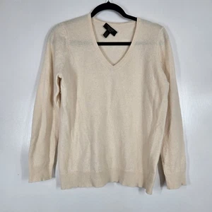 Suéter Charter Club Lujo 100% Cachemira Talla L Marfil Claro Suave Ligero - Imagen 1 de 8