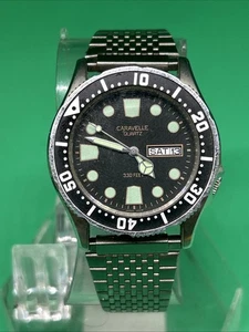 Orologio Uomo Caravelle by Bulova 37mm 330ft Giorno Data Funzionante - Foto 1 di 5