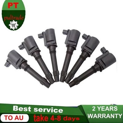6*Ignition Coil For Ford BA BF Falcon Fairlane Territory SX SY 4.0L 3R2U12A366AA - Image 1 of 4