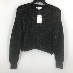 Harper Canyon Black Metallic Pullover Sweater Size MEDIUM Girls (8-10) - Picture 1 of 5