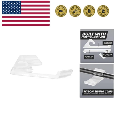 Clips para cables, 100 piezas, gestión de cables, clips horizontales de nailon, montaje coaxial... Foto 1 de 4