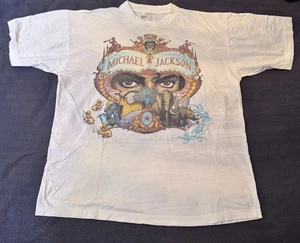 Michael Jackson Vintage Rare Dangerous Tee Shirt UK Tour 1992 1993 - Picture 1 of 2
