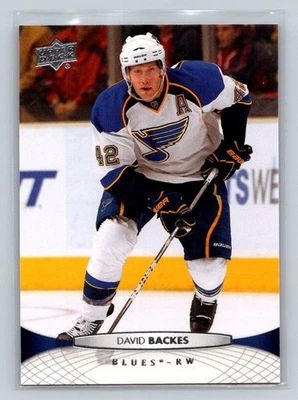 2011-12 Upper Deck #33 David Backes St. Louis Blues - Image 1 of 2