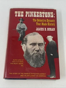 The Pinkertons by James D. Horan 1967 HC DJ 1st Detective Dynasty Made History - Imagen 1 de 13